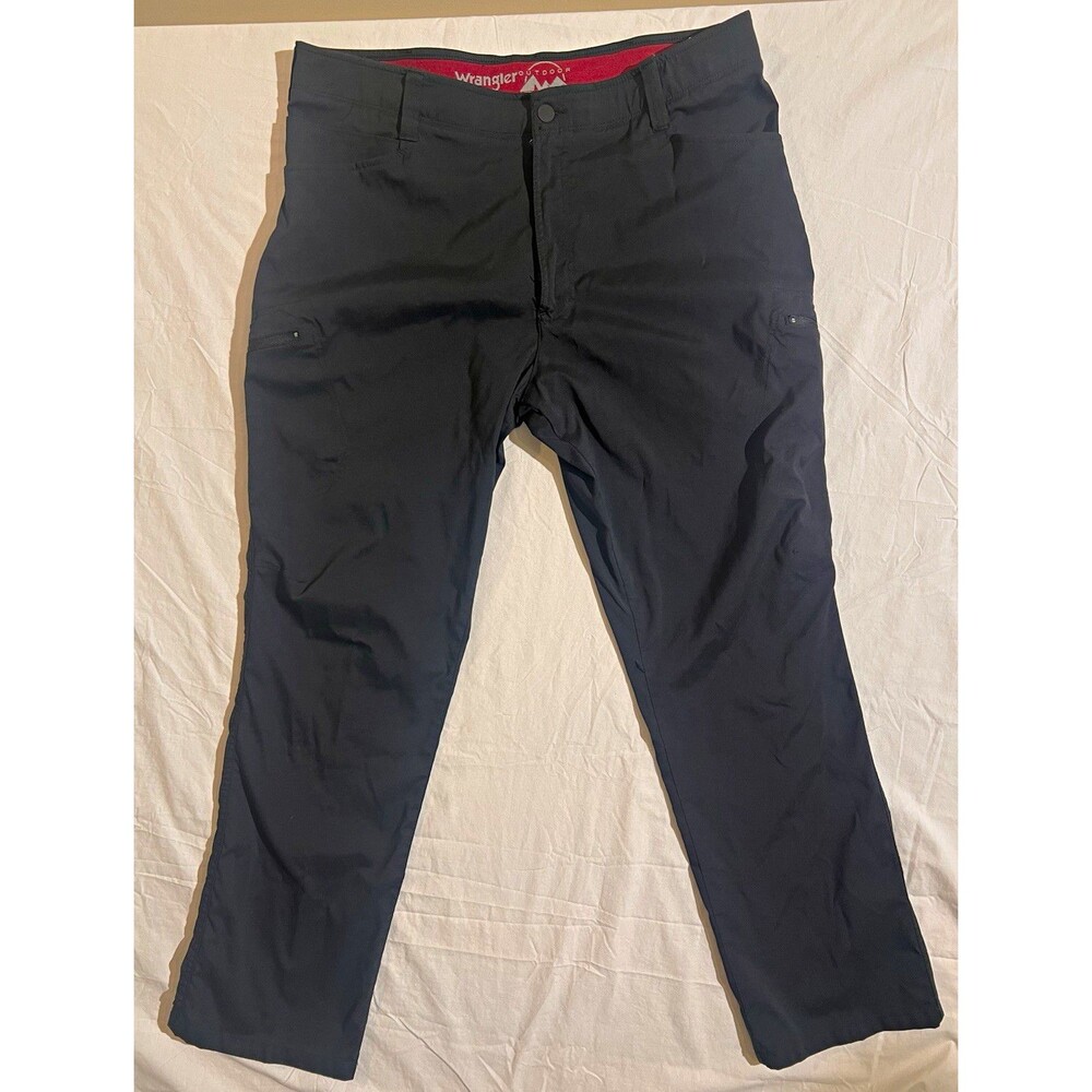 Wrangler Outdoor Men's Nylon/Spandex Pants Black Size 38/32 Not Insect Repellent